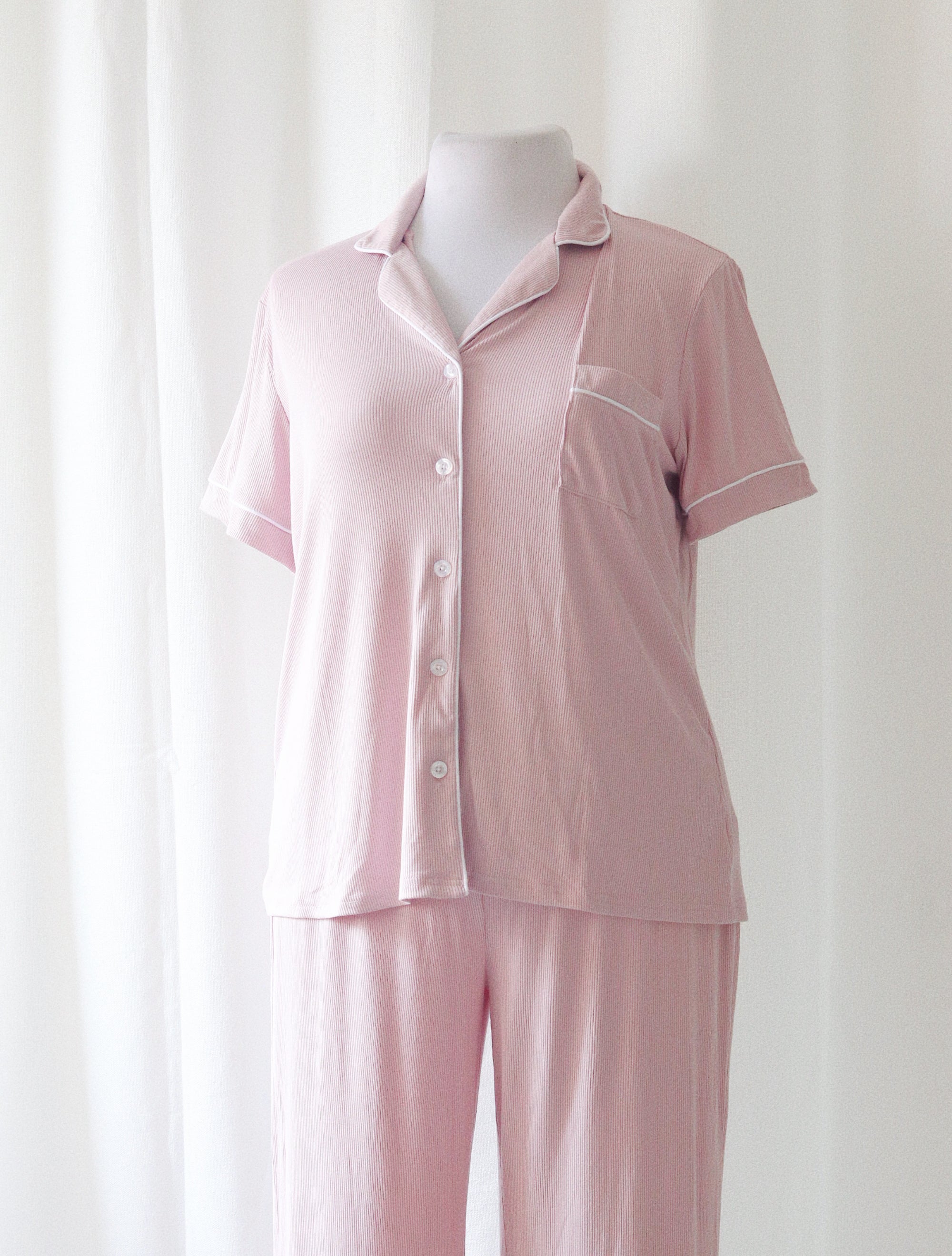 Clea Pajama Set in Blush