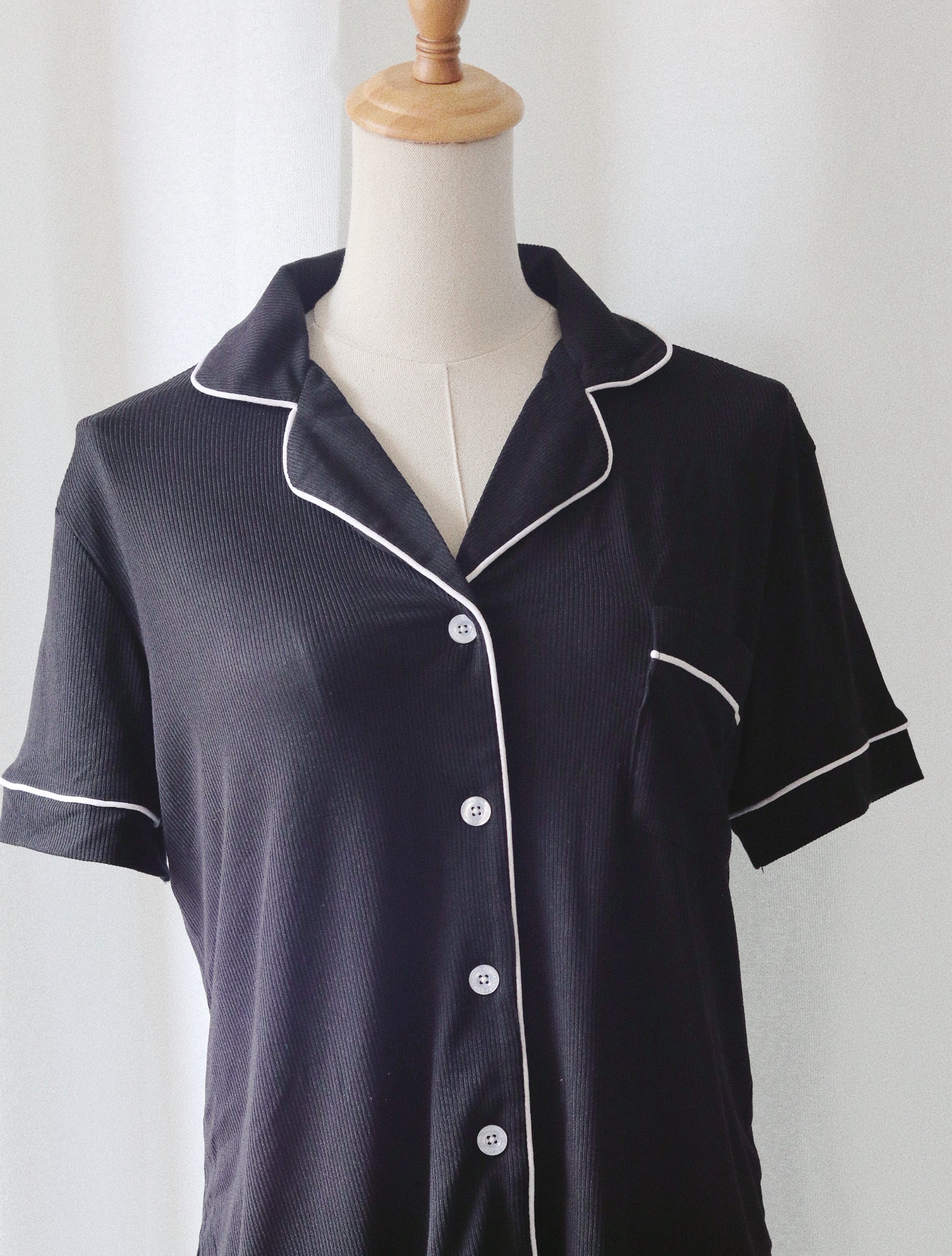 Clea Pajama Set in Black