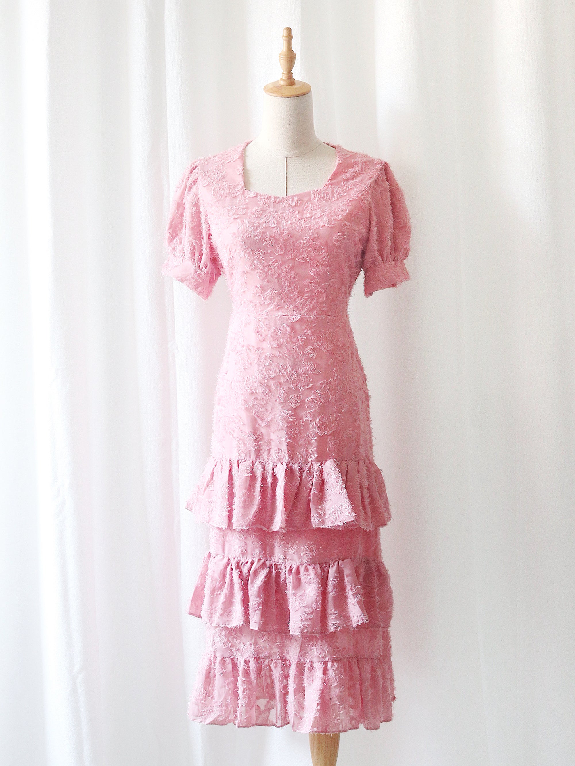 Ada Dress in Rose Pink