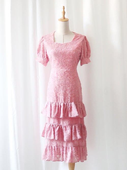 Ada Dress in Rose Pink